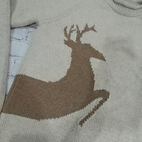 NWT Coldwater Creek Prancing Deer Sweater - Picture 4 of 8